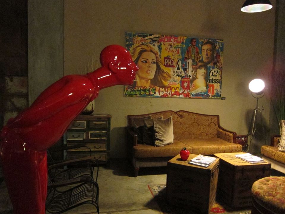 This little red guy is the first thing you'll see when you enter the hotel. We arrived around 4 in the morning and had an early check-in.