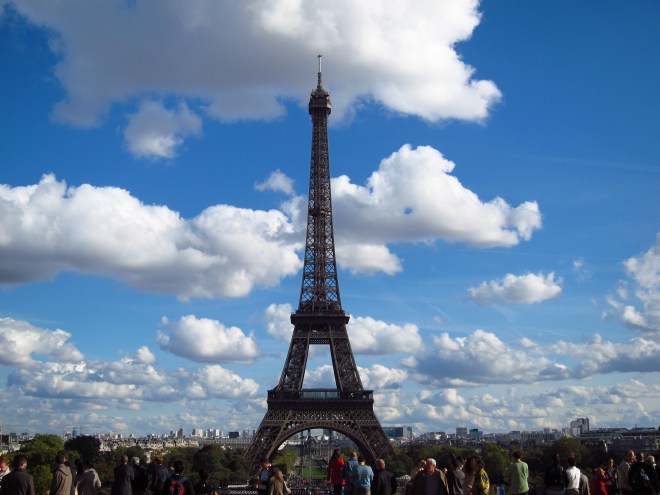 The majestic Eiffel Tower